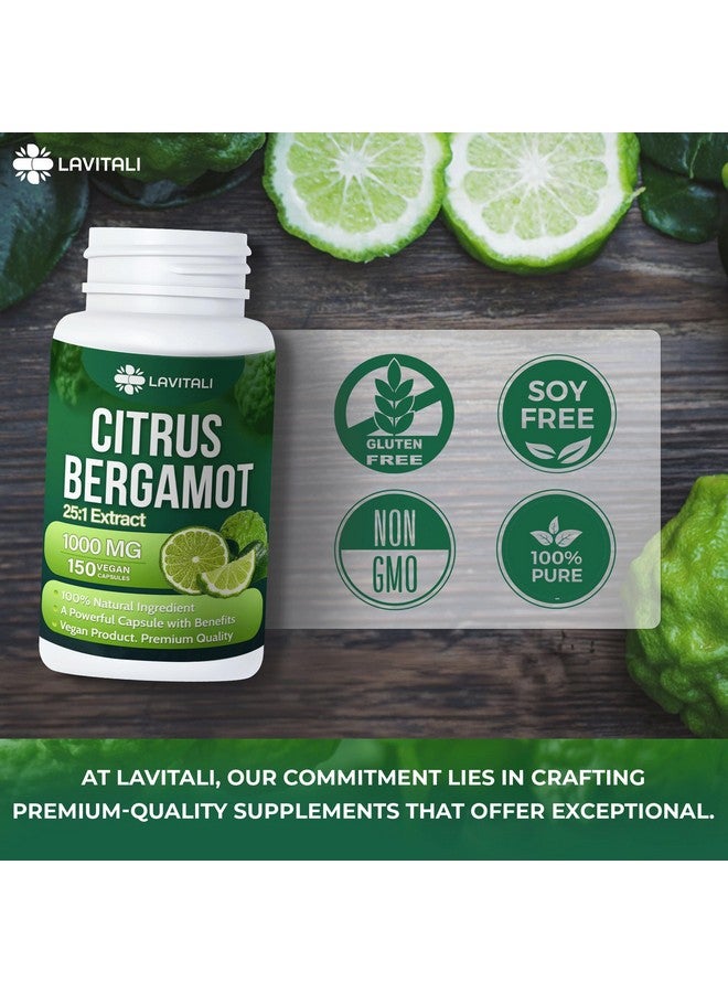 LaVitali 25x Concentrated Citrus Bergamot Extract Capsules, 150 Veggie Capsules, Citrus Bergamot 1000mg Capsules, Non-GMO, Gluten-Free, All Natural, Vegetarian Capsules - Image 4