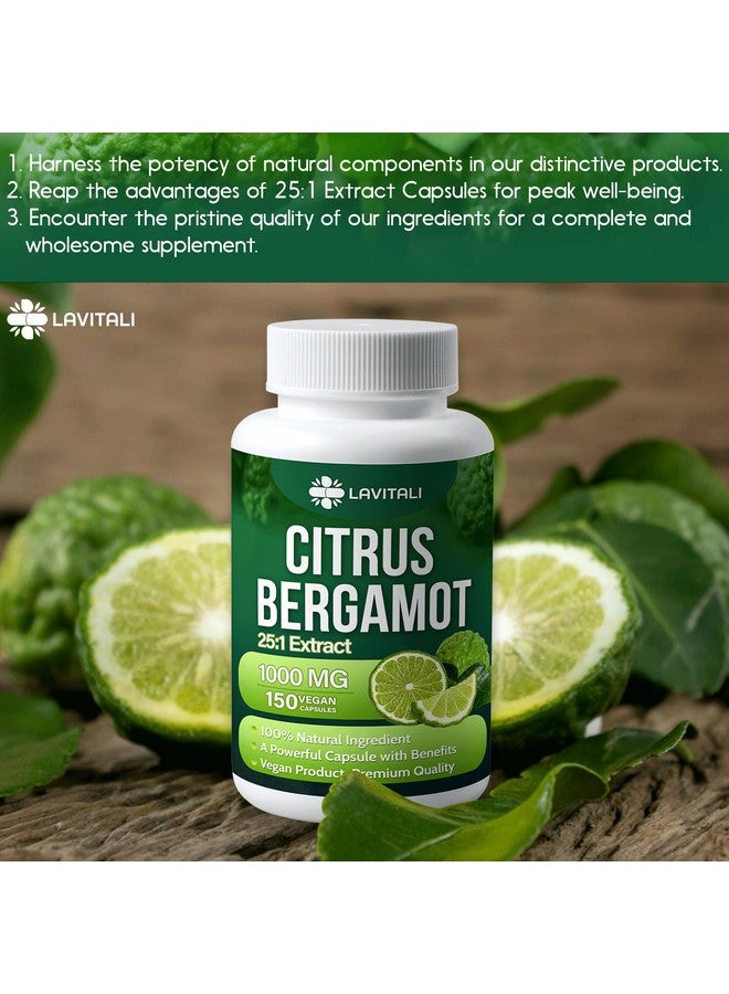 LaVitali 25x Concentrated Citrus Bergamot Extract Capsules, 150 Veggie Capsules, Citrus Bergamot 1000mg Capsules, Non-GMO, Gluten-Free, All Natural, Vegetarian Capsules - Image 3
