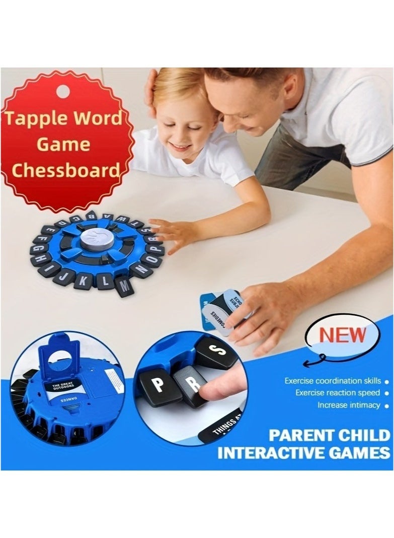 Tapple Game, Think Words Game, Tapple Word Game, Fast Word Challenge Game Letter Game with Timer, Fast Paced Family Board Game Educational Game Ideal for All Ages - Image 4