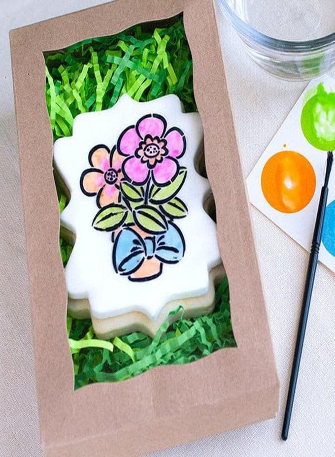 The Cookie Countess Inc The Cookie Countess Spring Flower Pot PYO Stencil - Image 2