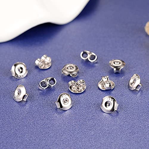 DELECOE 14K Gold Plated Earring Backs Replacements, 925 Sterling Silver Hypoallergenic Secure Gold Earring Backs Locking for Studs Earrings - Image 2