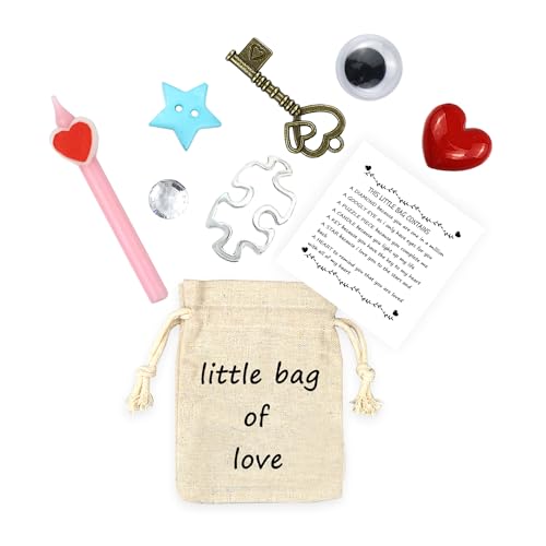 LUOKIFUR I Love You Small Bag Accessories Gift Anniversary Love Gift Souvenir Girlfriend Boyfriend Gift Family and Friendship Gift(Love Bag) - Image 1