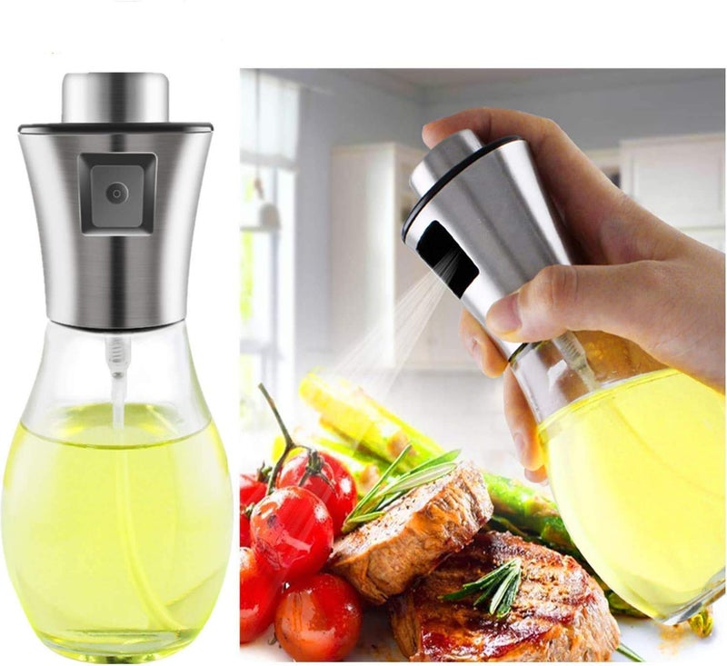 ZURATO Oil Sprayer for Cooking, Oil Spray Bottle, Stainless SteelOil Dispenser Glass Bottle for Cooking, Baking, Roasting, Grilling, Salad, Frying (1) - Image 5