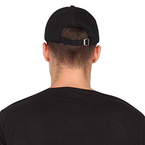 FabSeasons Black Cotton Unisex Adjustable Size Summer Cap - Image 5