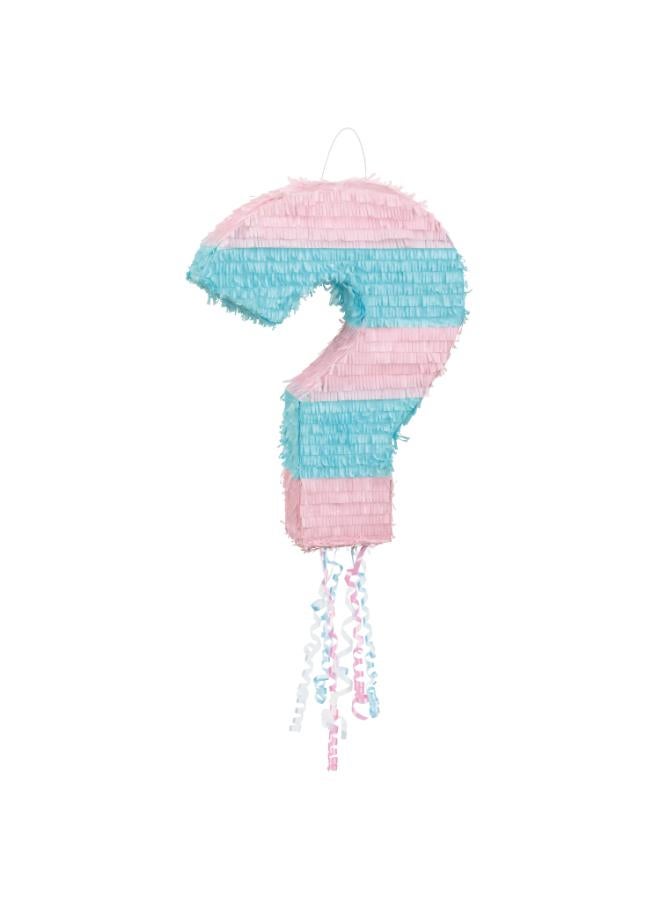 Unique Question Mark Gender Reveal 3D Pull Pinata - Image 1