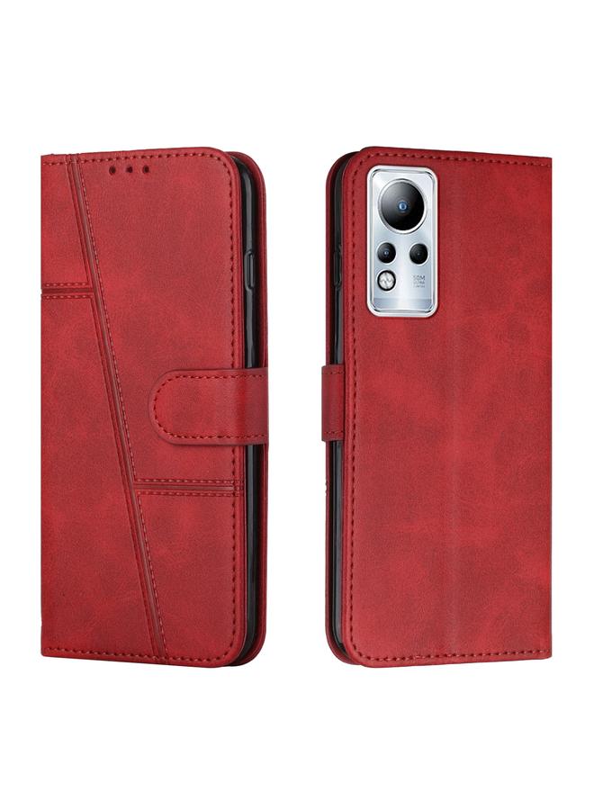 Zaboon Case For Infinix Note 11 Stitching Calf Texture Buckle Leather Phone Case - Image 1