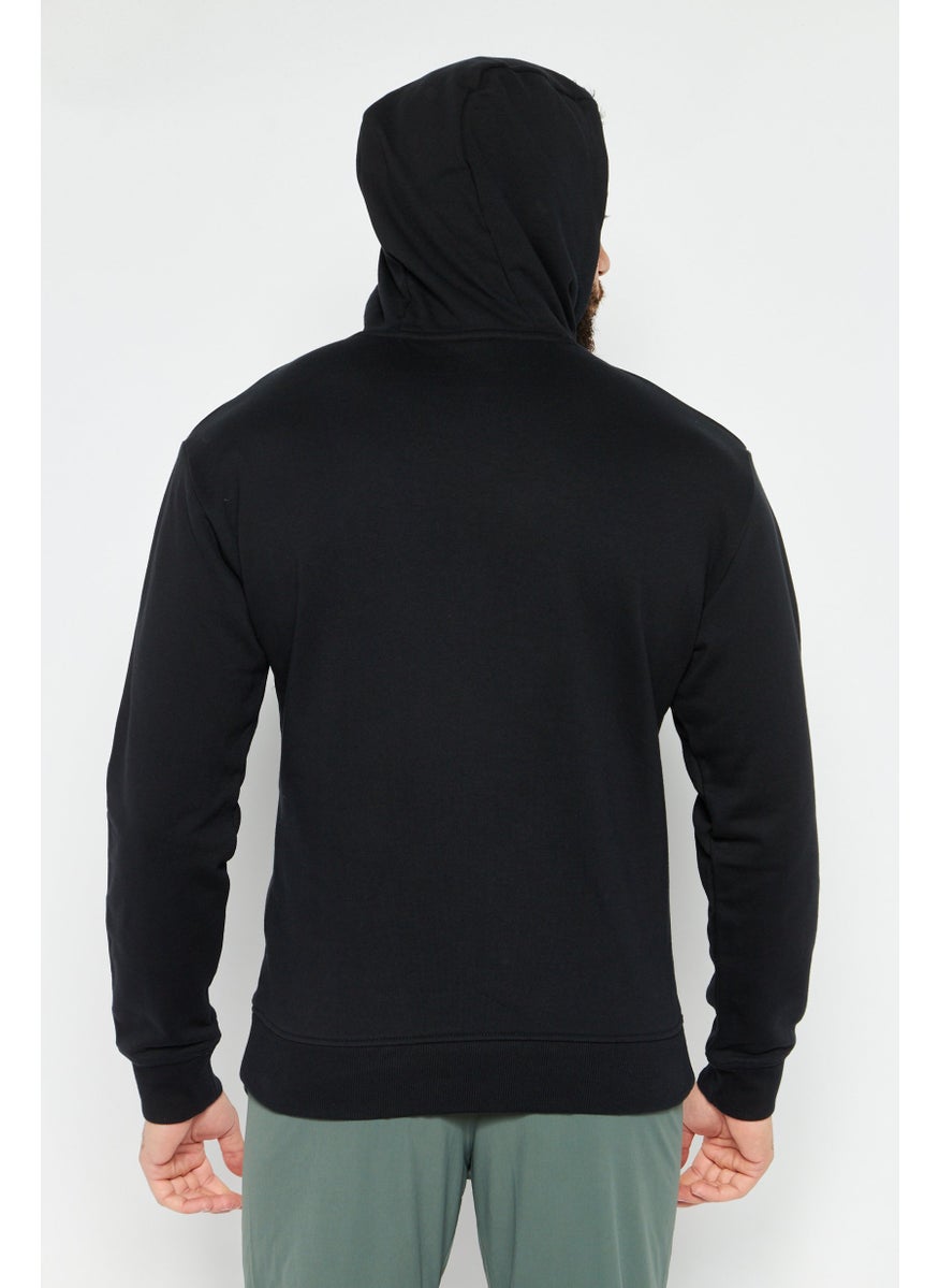 Men Relaxed Fit Long Sleeves Athletic Hoodie, Black - pzsku/Z38544CC47C1E67350224Z/45/_/1724350560/00e69020-be42-407d-a7ef-b916da505e04