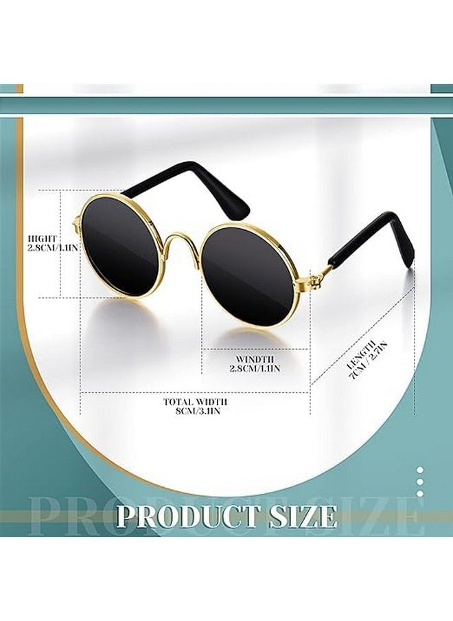 Generic - Pet Sunglasses Classic Style Round Shape Reflection Eye Wear Uv Protection Goggles Sunglasses Ideal For Cat And Dogs - Multicolor (Pack Of 1) - Image 1