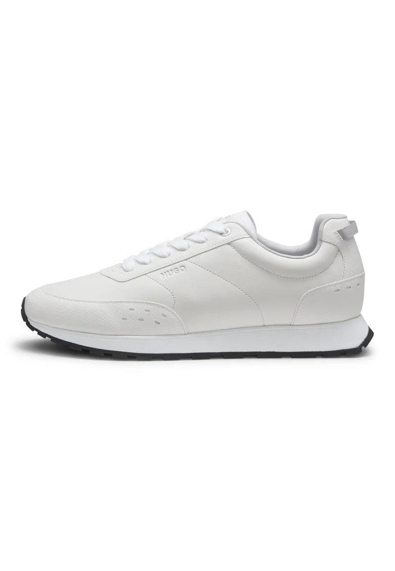 HUGO Running-inspired trainers in faux leather with structured details