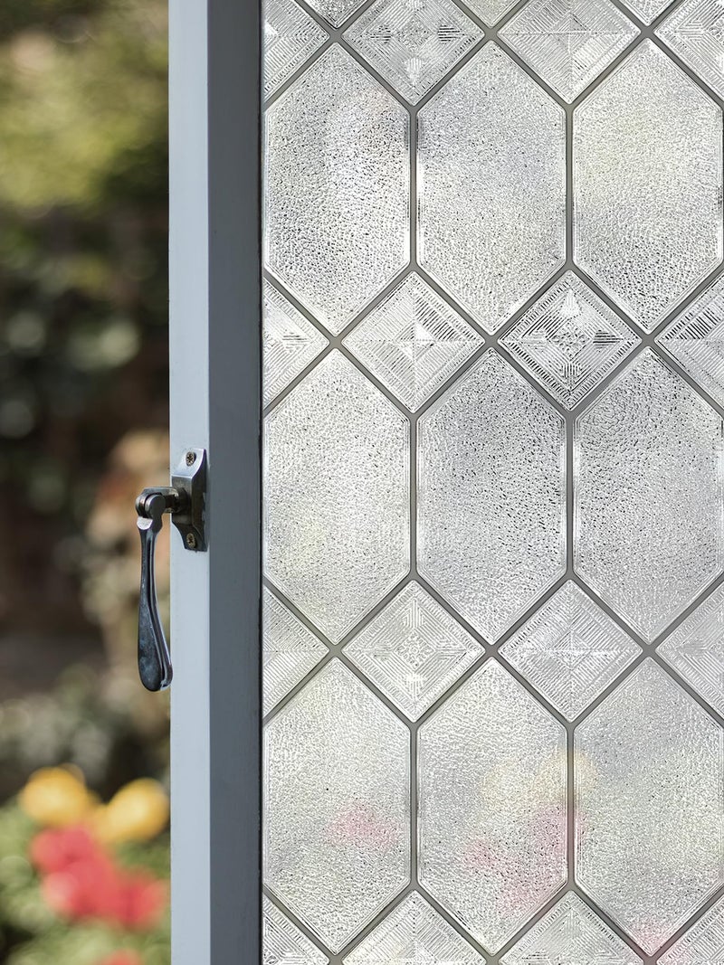 Artscape Old English  Privacy Window Film with Textured Leaded Glass Pattern  NonAdhesive  UV Protection  Easy to Apply  Removable  36 x 72 Inches  Made in USA