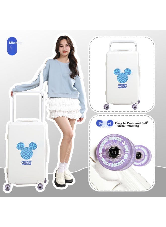 Mesuca X Disney Mickey Pure Pc Super Light High Quality Luggage Student Large Capacity 24-inch Travel Suitcase - Image 5