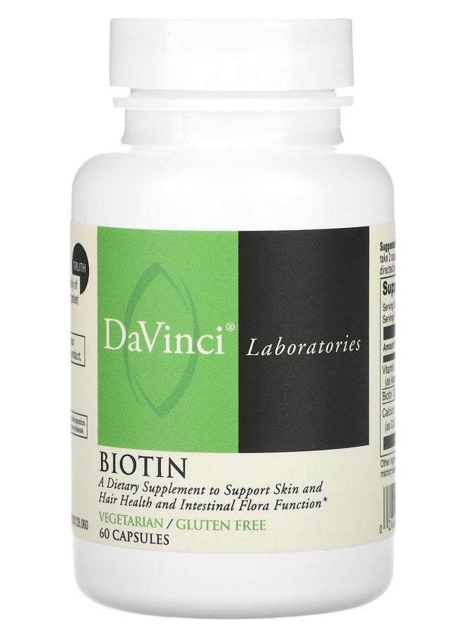 DaVinci Laboratories of Vermont - Biotin 60 Capsules - Image 1