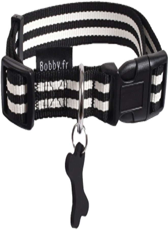 Bobby Collar Stripe Black Medium