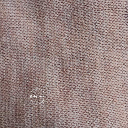 BabyMoon Rayon Newborn Baby Wraps with Hairband Photography Photoshoot Props Costume Swaddle (190x60cm, Brown) - Image 5