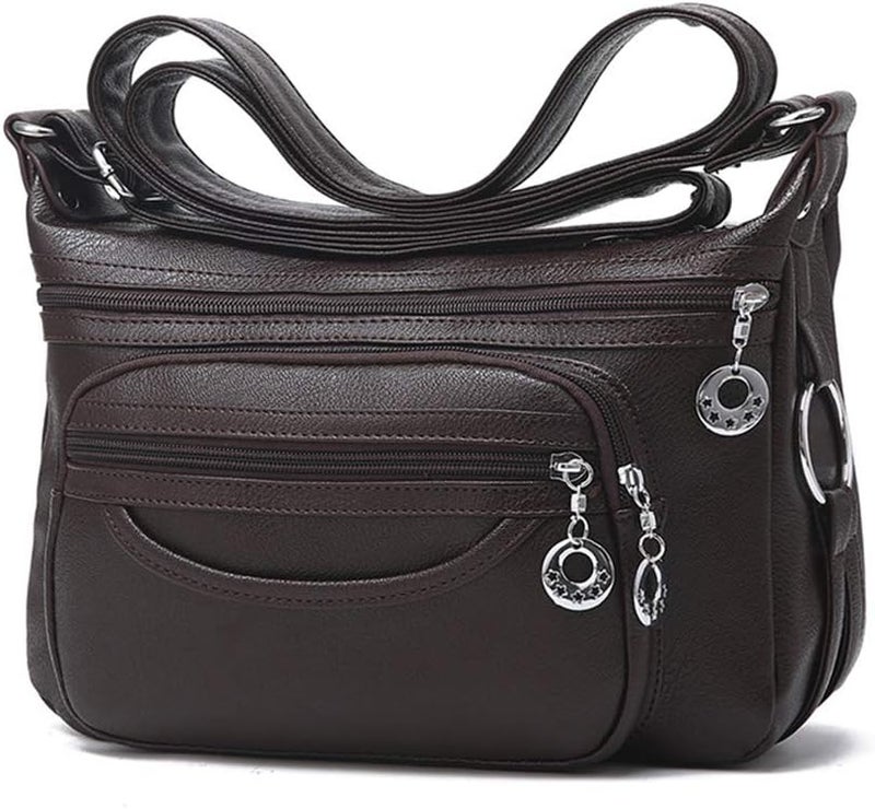 MINTEGRA Store Women Crossbody Bag Leather Handbag Pocketbook Lightweight Shoulder Purse | Leather, Pocketbook, Lightweight, Shoulder, Pocketbook, Lightweight - Image 1