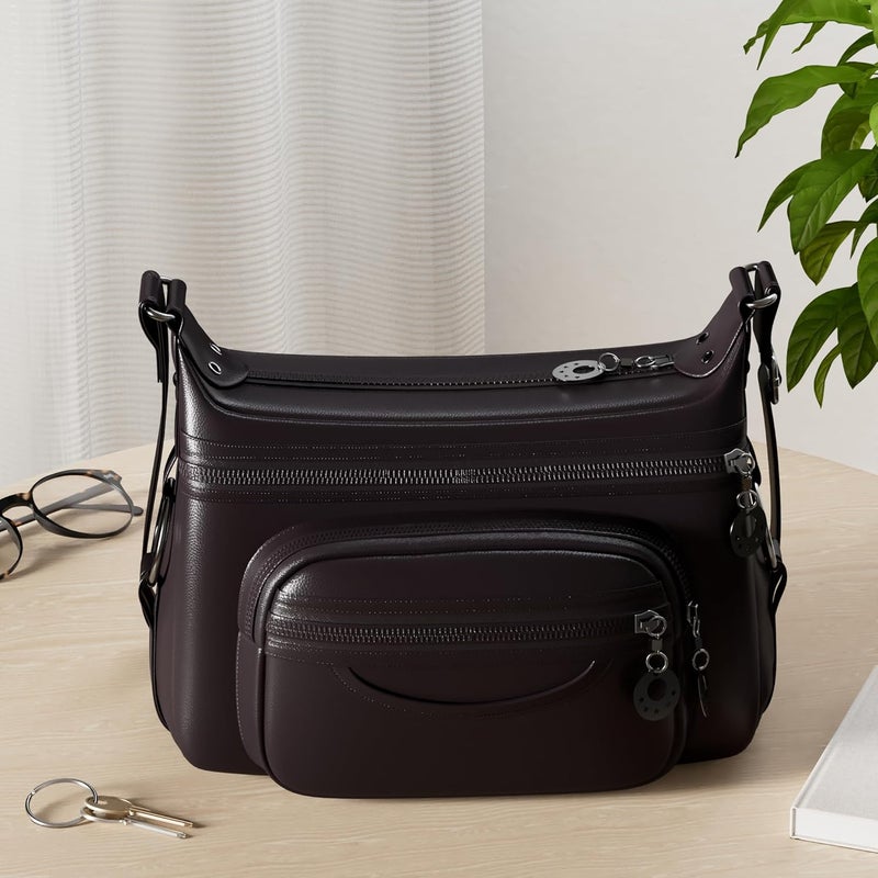 MINTEGRA Store Women Crossbody Bag Leather Handbag Pocketbook Lightweight Shoulder Purse | Leather, Pocketbook, Lightweight, Shoulder, Pocketbook, Lightweight - Image 2