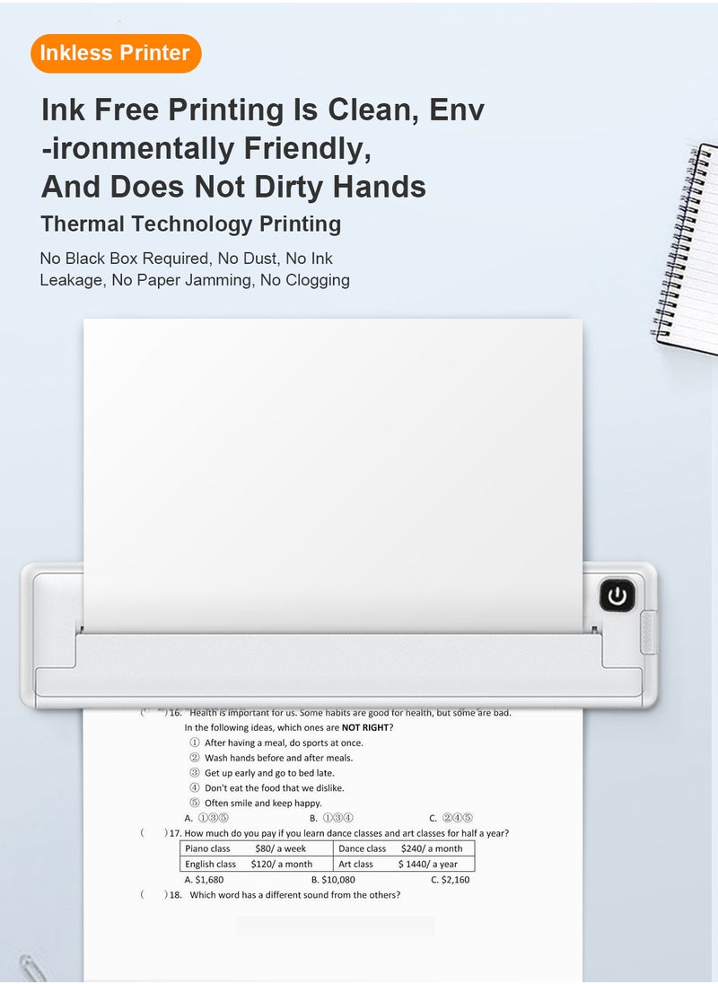 Kidle A4 Home Mini Thermal Printer with WiFi  Portable Inkless Printing Solution for Students & Office Workers  - Image 4