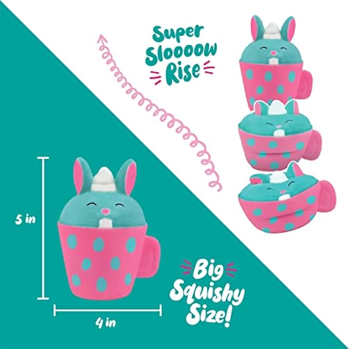 DOODLE HOG Bunny Squishy Painting Kit - Squishy Toys for Kids, Squishies for Kids - Slow Rise Squishy Animals - Ideal Arts and Crafts, Gifts for 8-12, Girls & Boys, Easter Basket Stuffers - Image 5