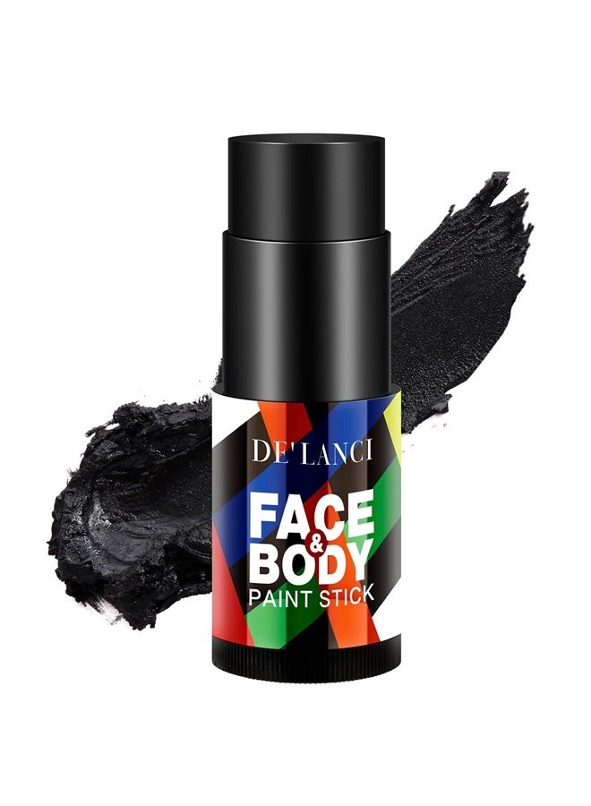 ecofavor Black Face Body Paint Stick Makeup, Cream Blendable Painting Sticks, Halloween Make up SFX Special Effects Clown Zombie Vampire Skeleton Cosplay Costume Parties Football Face Body Paints, Black - Image 1