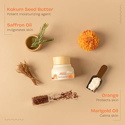 Maate Baby Body Butter (Pack of 2 * 50 gm) | Enriched with Pure Kokum Butter, Shea Butter & Saffron Oil | Baby Cream For Face, Skin & Body | Body Butter For Kids 0-12 years | Moisturizer Cream - Image 3
