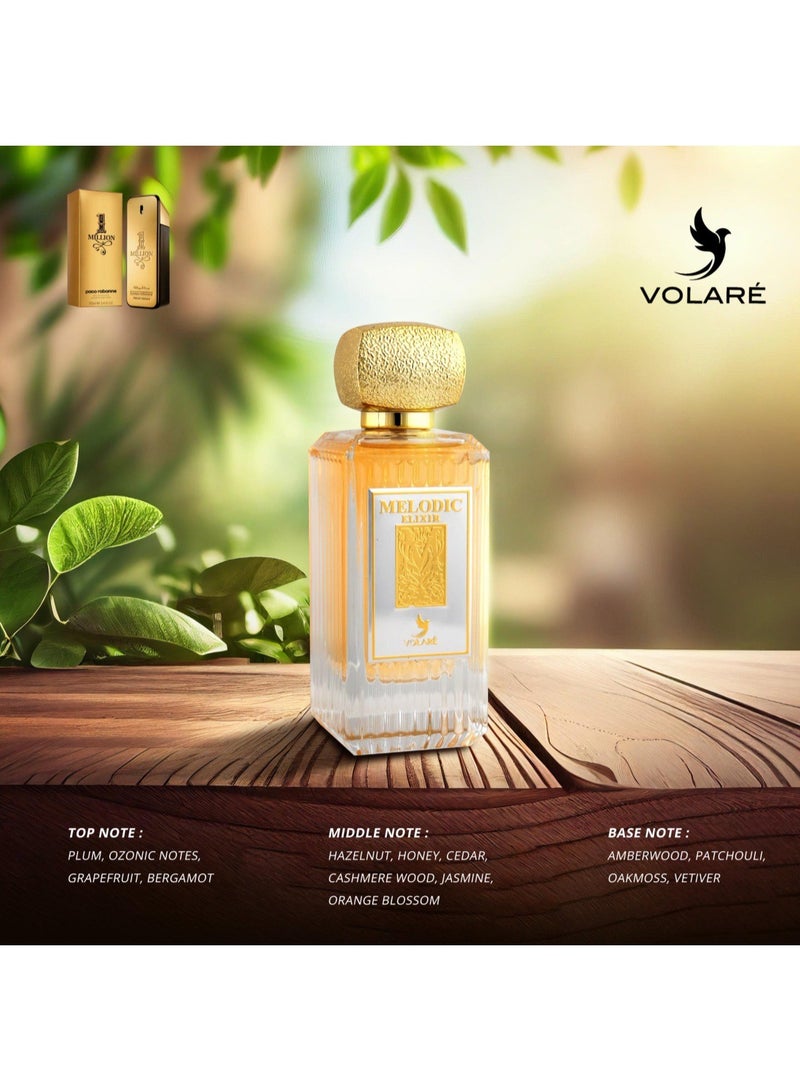 VOLARE Melodic Elixir Eau de parfum for men – 100 ml Inspired by (PACO RABANNE 1Million‏ ) - Image 3