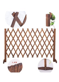 Generic 𝐅𝐅𝐃 Telescopic Wooden Fence Trellis – Expandable Decorative Garden Railing, Solid Pine Wood, Climbing Plant Support, Indoor/Outdoor Privacy Screen, Pet Barrier  - Image 2