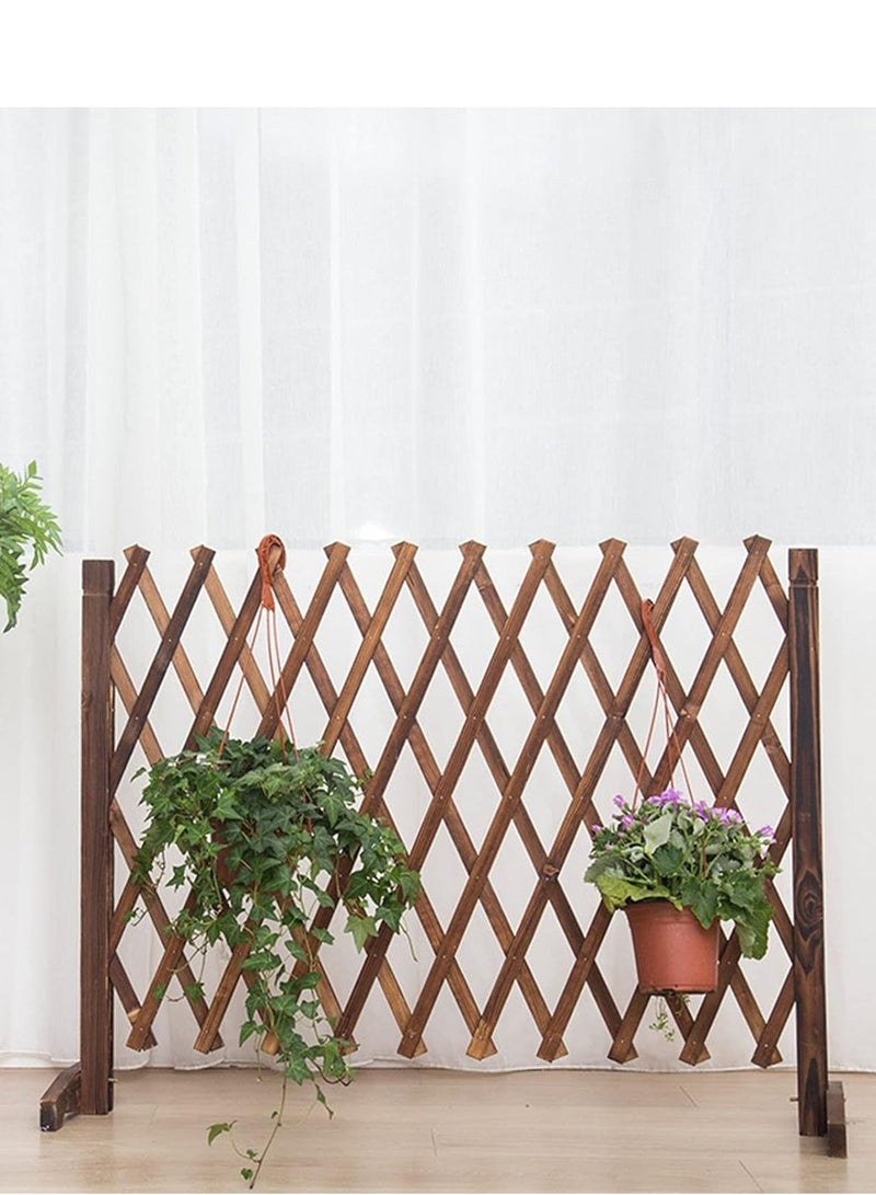 Generic 𝐅𝐅𝐃 Telescopic Wooden Fence Trellis – Expandable Decorative Garden Railing, Solid Pine Wood, Climbing Plant Support, Indoor/Outdoor Privacy Screen, Pet Barrier  - Image 3