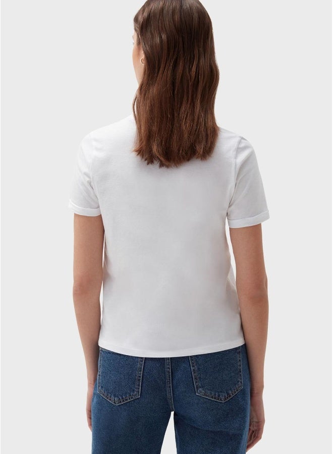 Crew Neck Graphic T-Shirt