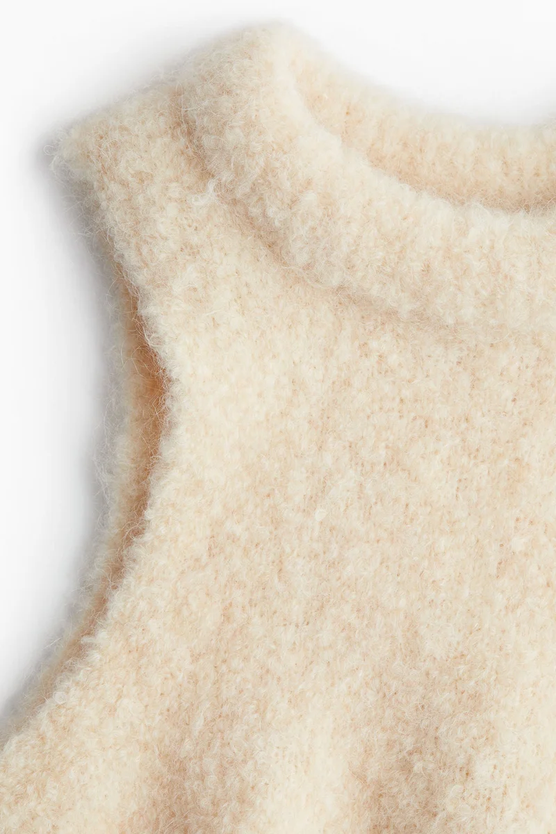 اتش اند ام بلوزة من مزيج الصوف