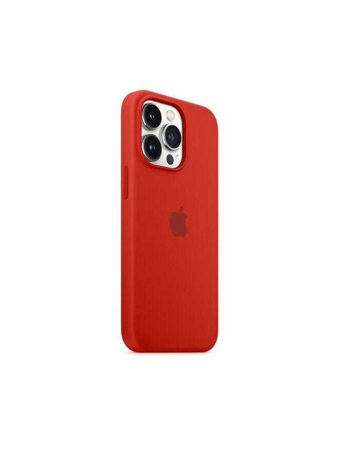TEAM LUXURY Silicone Protective Cover For Iphone 14 Pro Max Case，Liquid Full Body Protector Cover, Shockproof, Slim Phone Case, Anti-Scratch Soft Microfiber Lining, 6.7 inch (Red) - Image 2