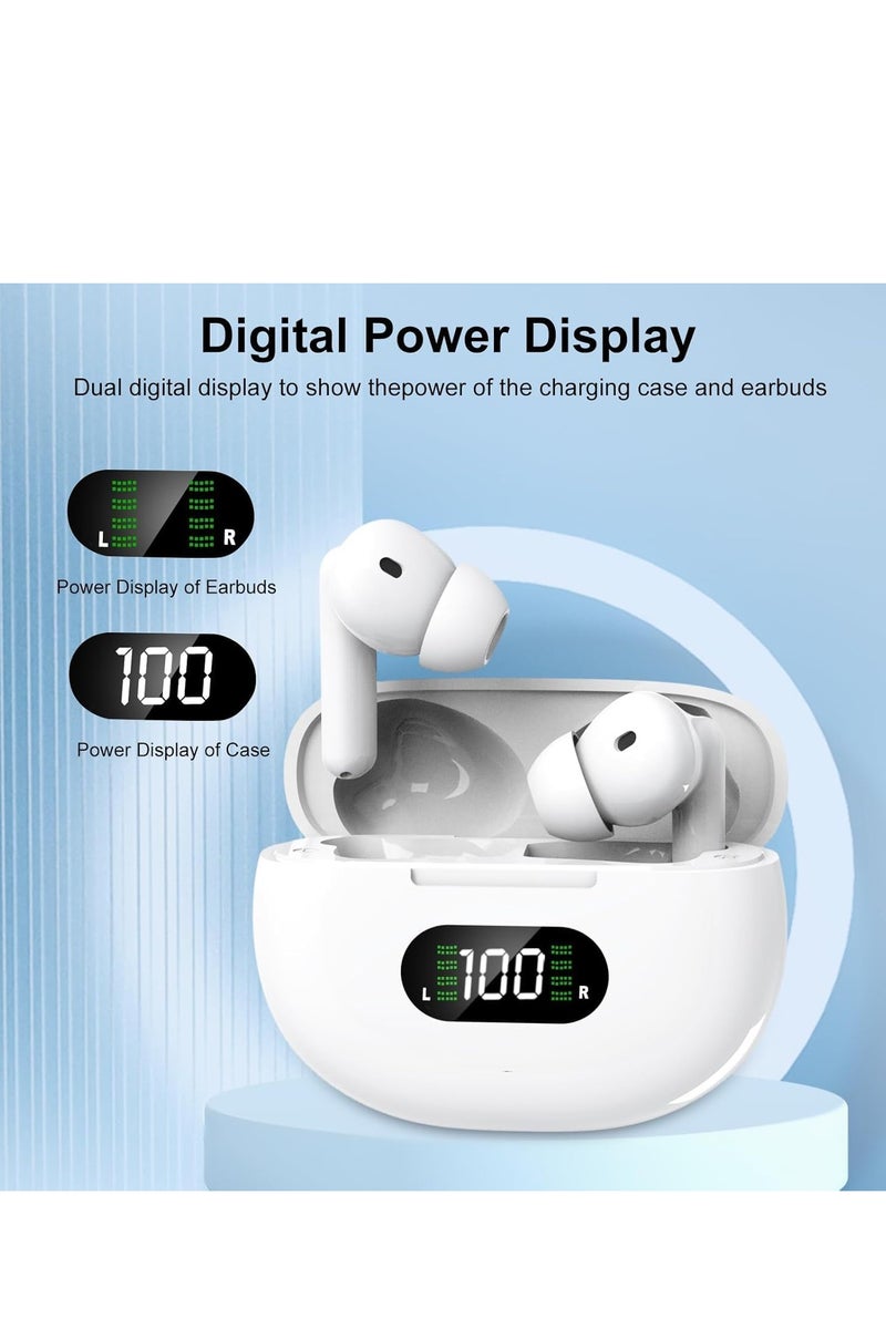 HAING Wireless Earbuds Bluetooth Earbuds, 45H Playback LED Power Display Earphones, Waterproof Earbuds with Advanced Noise Cancelling - Image 5