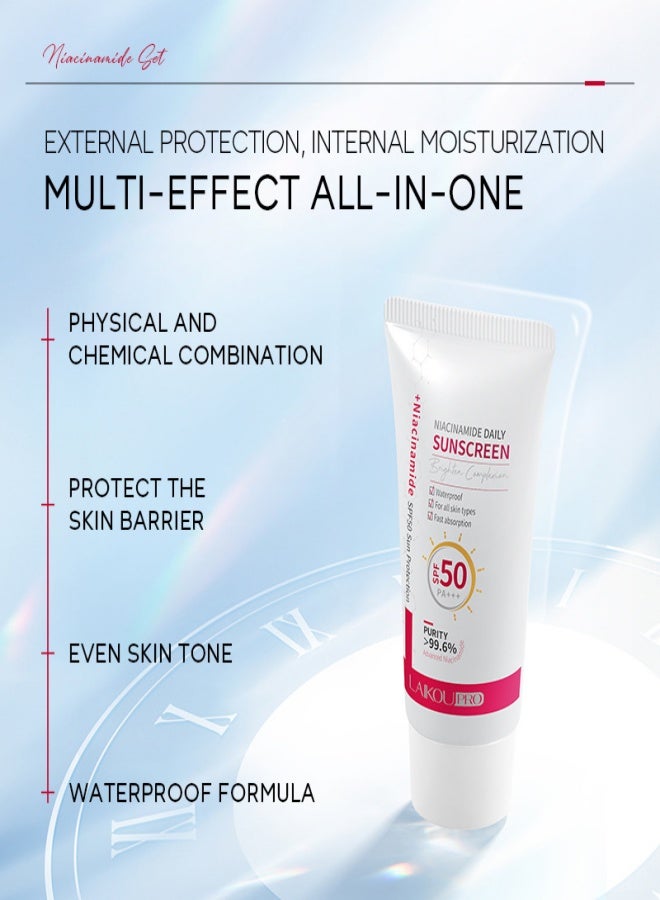 لايكو واقي الشمس نياسيناميد من لايكو، مناسب لترطيب الوجه وترطيبه، حماية من أشعة الشمس أثناء النهار، عزل للأشعة فوق البنفسجية - 50 جم - Image 2