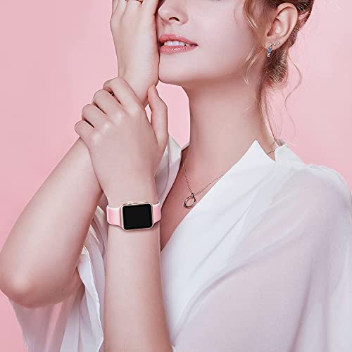 AMSKY 6 Pack Sport Bands Compatible with Apple Watch Band 38mm 40mm 41mm 42mm 44mm 45mm 49mm 46mm,Silicone Waterproof Strap for iWatch Apple Watch Series 11 10 9 Ultra 8 7 6 5 4 3 2 1 SE Women Men - Image 2