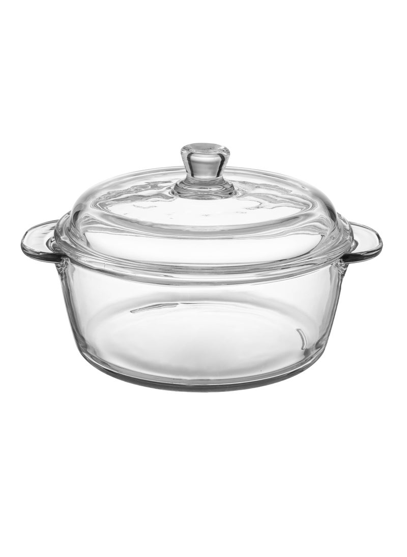 qing ping guo - Clear Glass Bowl with Lid and 4 Multi-Purpose Bowls 2.5L - Image 1