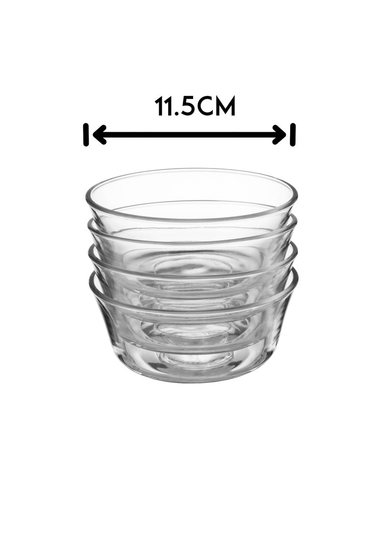 qing ping guo - Clear Glass Bowl with Lid and 4 Multi-Purpose Bowls 2.5L - Image 1
