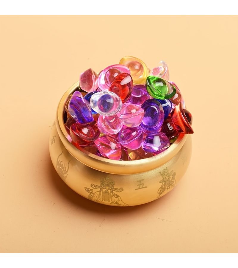 Golden Solid Copper Stick Incense Holder With Ornate Lid And Base - Image 4