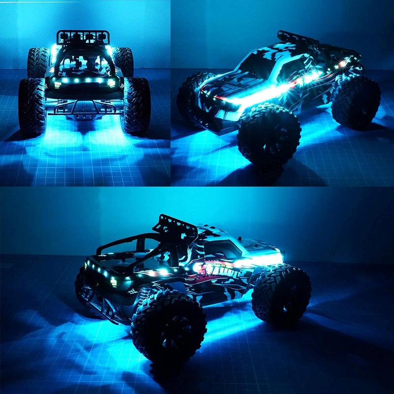 elechawk LED Light Strip for RC Fixed Wing Airplane Flying Wing Plane AR Wing Drone Model Car Truck (Ice Blue) - Image 2