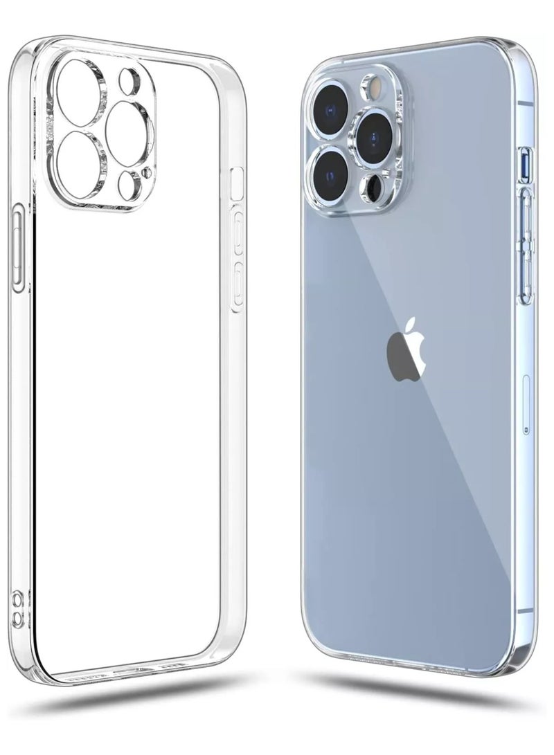 فواتير جراب شفاف مقاوم للصدمات لهاتف iPhone 12 Pro Max، غير مصفر، حماية من السقوط العسكري 10 أقدام، غطاء خلفي شفاف صلب مع وسائد هوائية بأربع زوايا للحماية من السقوط - Image 1