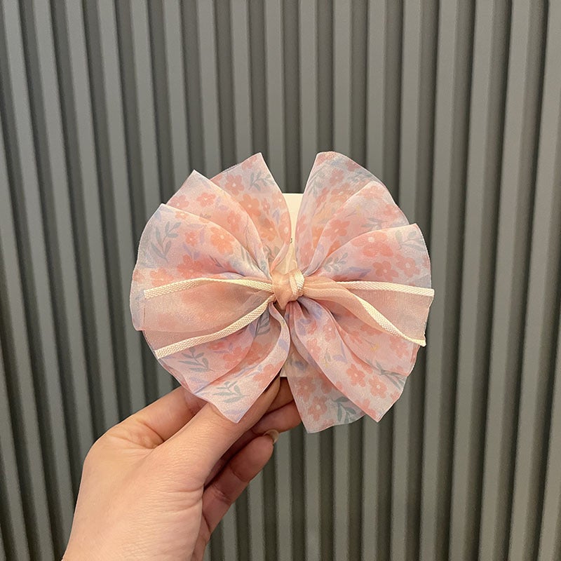 Generic Kids Floral Bow Hair Clip Cute Princess Accessory Lotus color hair clip A2-3 