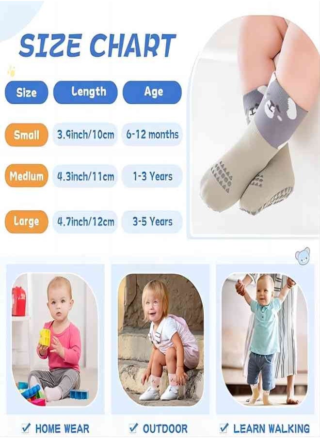 Baby Socks, Toddlers Non Slip Socks, Little Girls Boys Cartoon Cotton Crew Walking Grips Socks 5 Pairs - pzsku/Z3855A96027FE24AC2481Z/45/_/1734680942/155b76a5-a1df-4457-8f7c-853736ff0e71