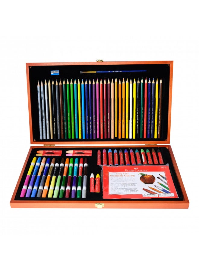 Faber-Castell Young Artist Essentials Gift Set - 64-Piece Premium Quality Art Set for Kids - Image 2