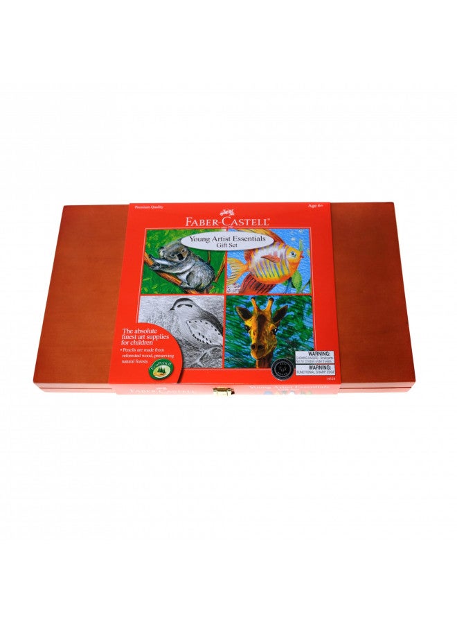 Faber-Castell Young Artist Essentials Gift Set - 64-Piece Premium Quality Art Set for Kids - Image 1