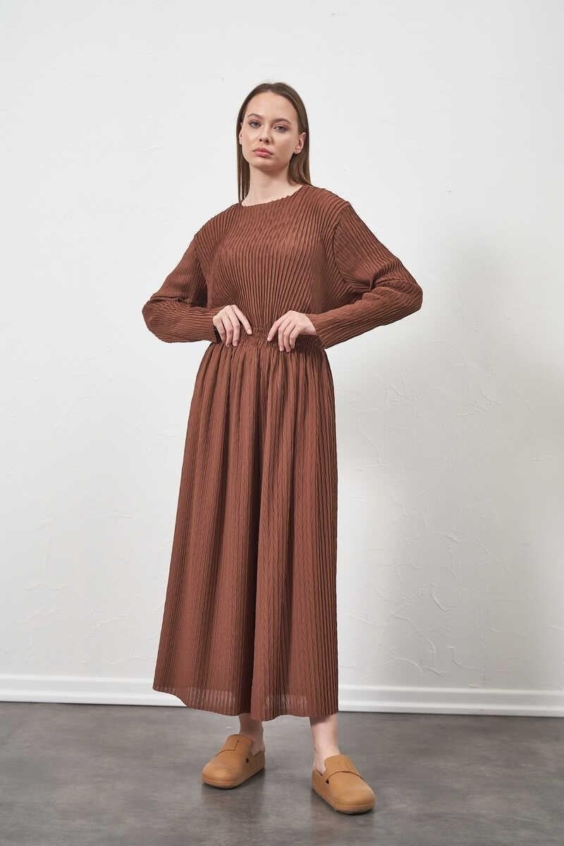 Mevra Pleated Trousers Brown  - Image 5