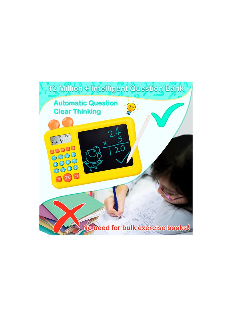 SOLARAE Educational Learning Toys for Toddlers: Math Games and Gifts for Kids Aged 4-9, Numberblocks Training Machine & LCD Drawing Scribble Board - Montessori Toy (1 Pack) - Image 5