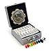 CHH Double 15 Numeral Pro Size Mexican Train  Chicken Domino Set in Aluminum Case  136 Multicolor Tiles  Complete Set with Train Markers and Hub - Image 4