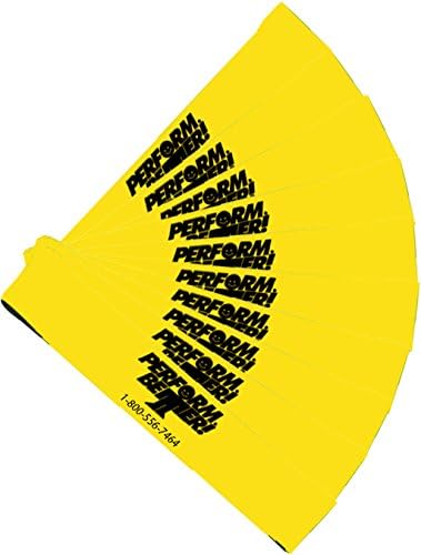 Perform Better Mini Band Resistance Loop Exercise Bands, Light/Yellow, 10-Pack - Image 4