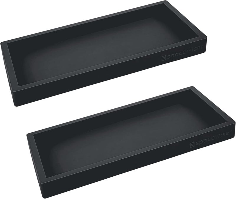 Spacewiser Countertop and Vanity Drawer - 2 Pcs Small 7.75 Inch Silicone Bathroom Sink Organizer, Dish Soap Sponge Holder Kitchen Sink Organizer, Flexible Bathroom Drawer, Soap Lotion - Image 1