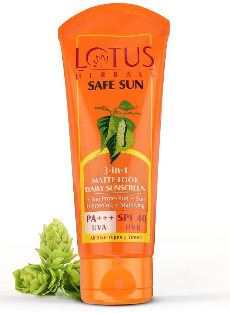 LOTUS HERBALS Tinted Sunscreen SPF 40 Cream 50g  - Image 1