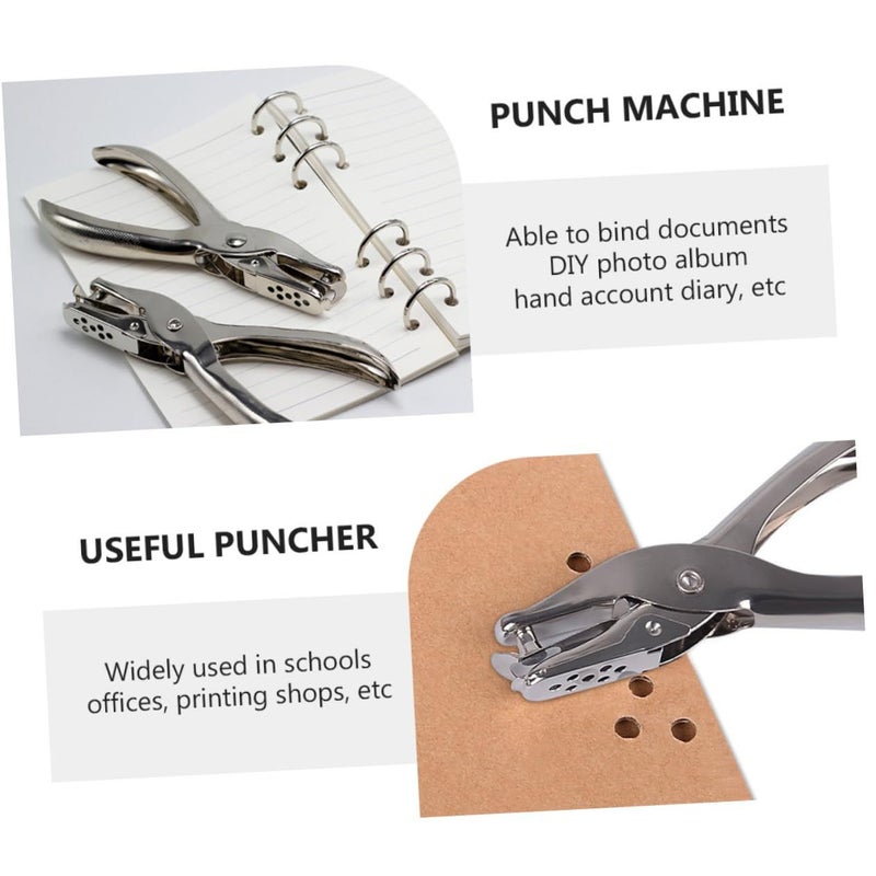 4pcs Handheld Hole Punch Tool for Cardboard Paper Easy to Use School Office Supplies - Image 3