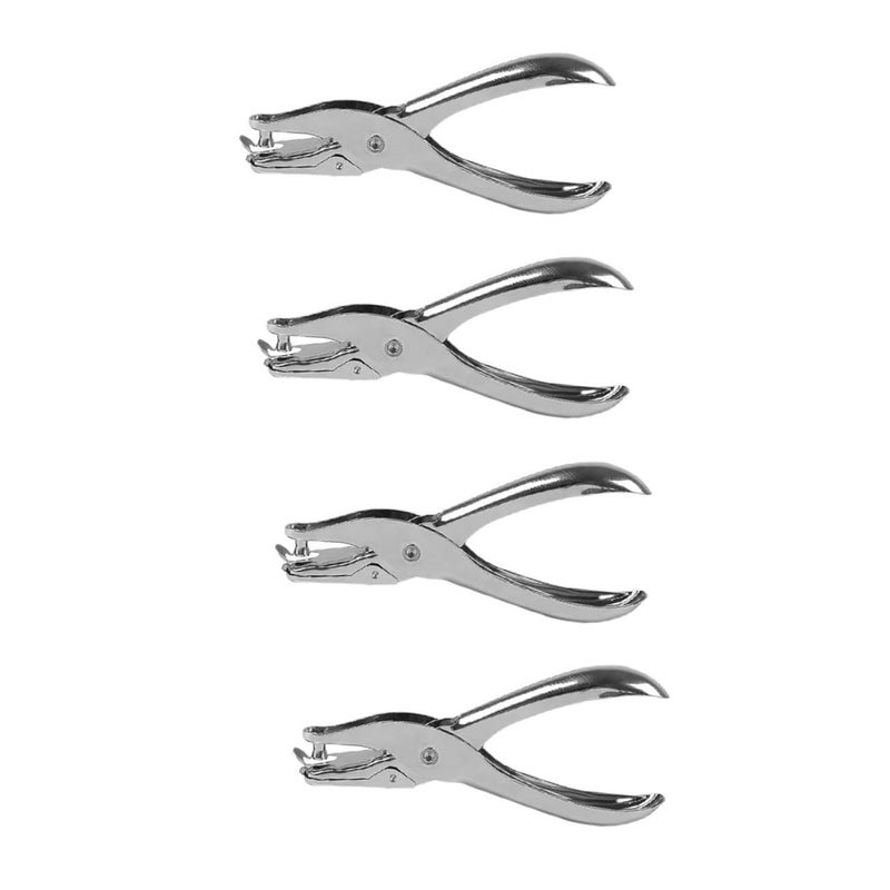 4pcs Handheld Hole Punch Tool for Cardboard Paper Easy to Use School Office Supplies - Image 2